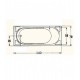 Ορθογώνια Μπανιέρα Ακρυλική Gloria 520 Sanitec 140x70x60cm Ορθογώνια Μπανιέρα Ακρυλική Gloria 520 Sanitec 140x70x60cm